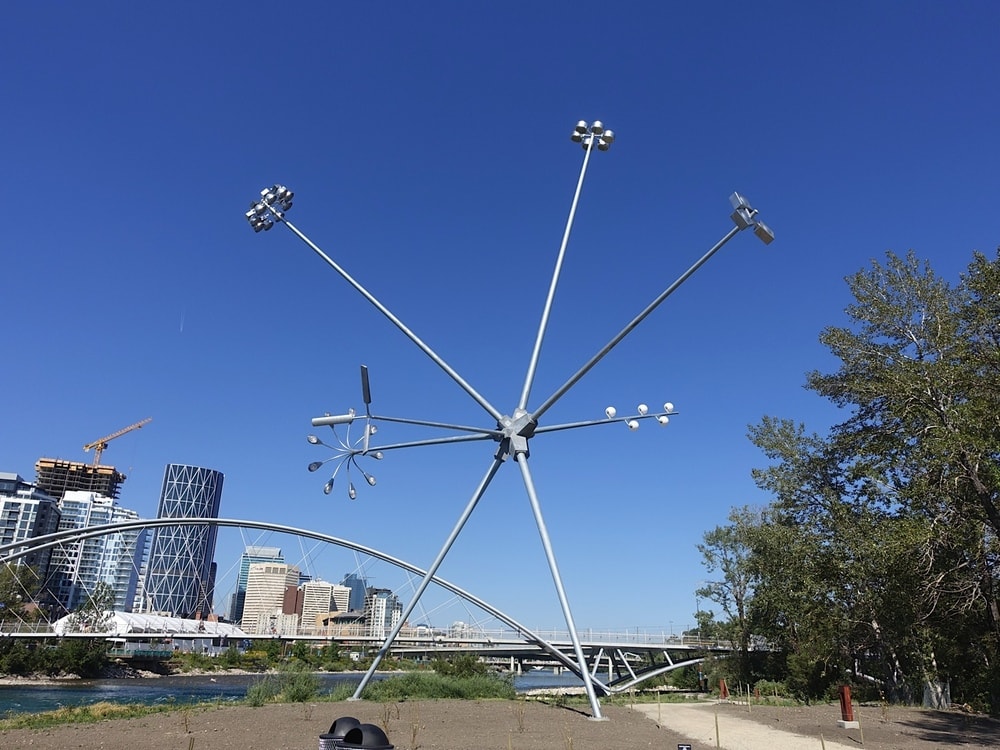 Cột đèn biết đi? ở công viên Đảo Thánh Patrick