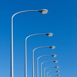 Cột đèn tròn côn liền cần đơn cao 6M, 7M, 8M, 9M, 10M, 11M Cột đèn chiếu sáng tròn côn liền cần TCC